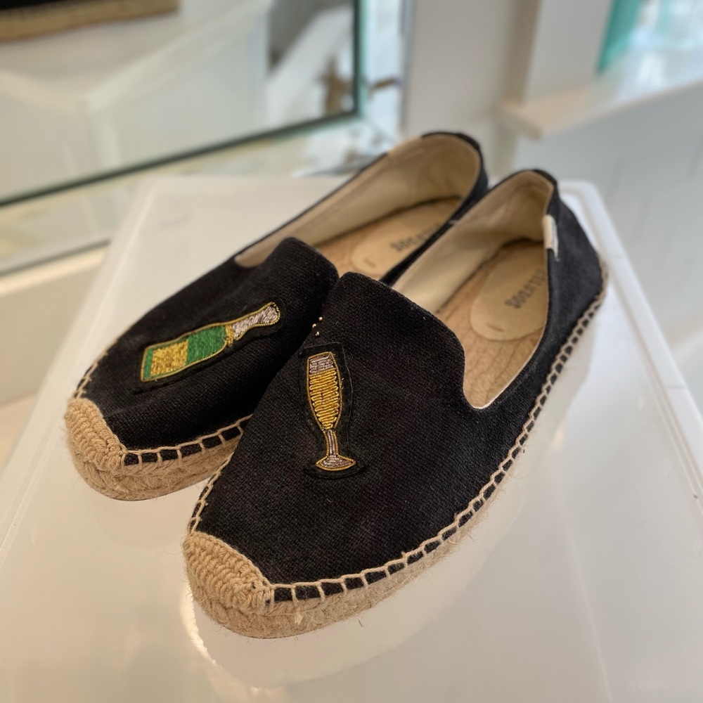 Soludos Cheers Black Espadrilles